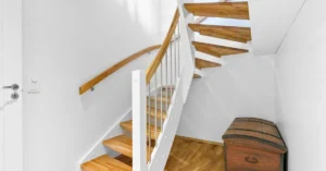 hardwood floor stairs