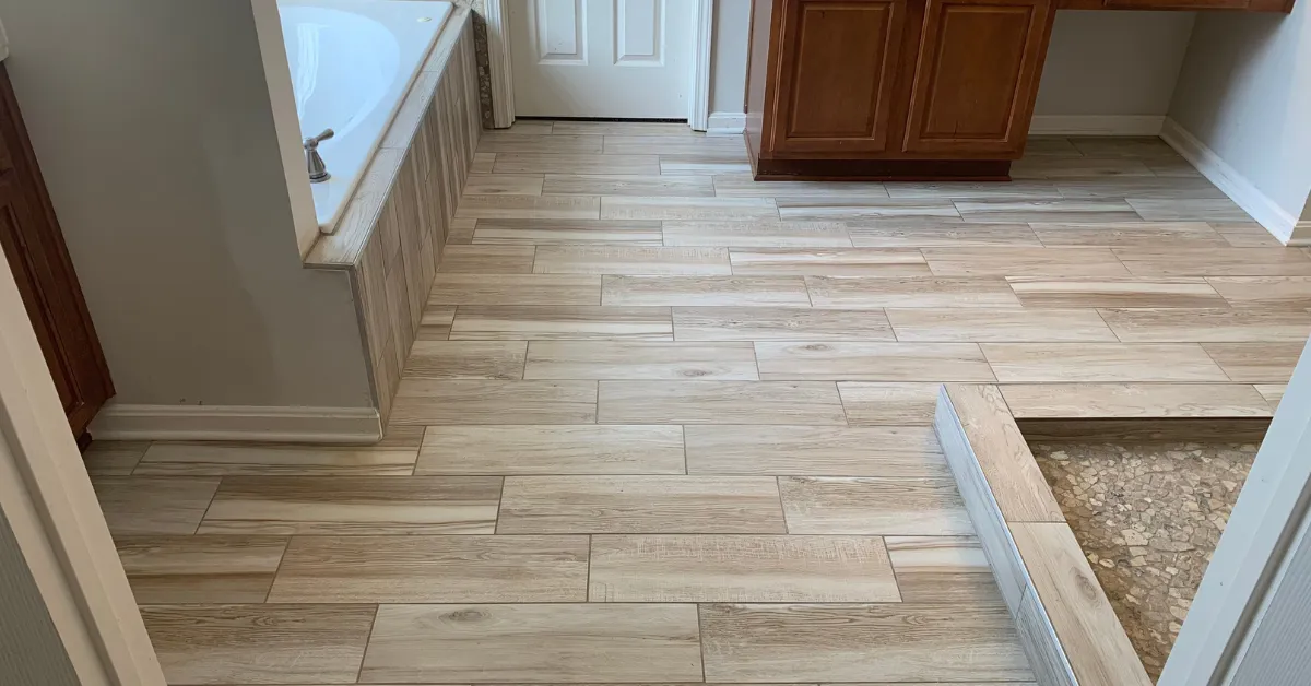 Luxury Vinyl Tile Flooring Installation