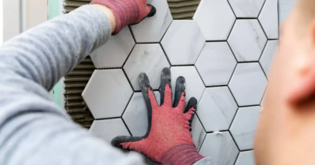 installing a tile backsplash