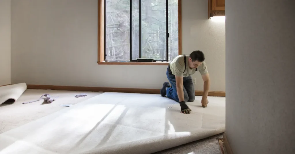 Professional carpet installation